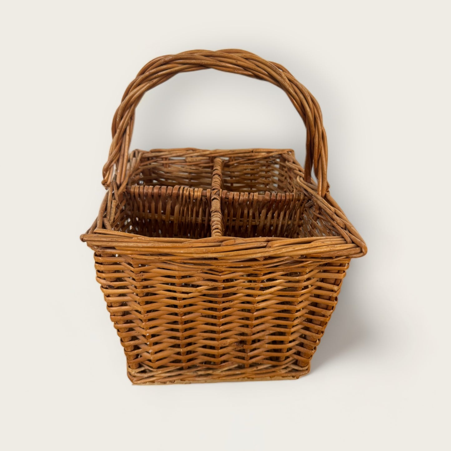 Vintage 4-Compartment Basket