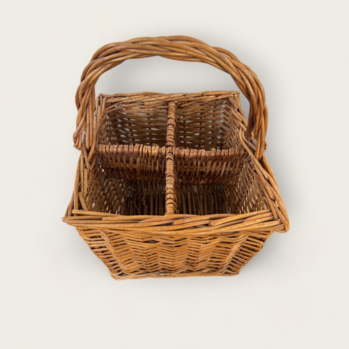 Vintage 4-Compartment Basket
