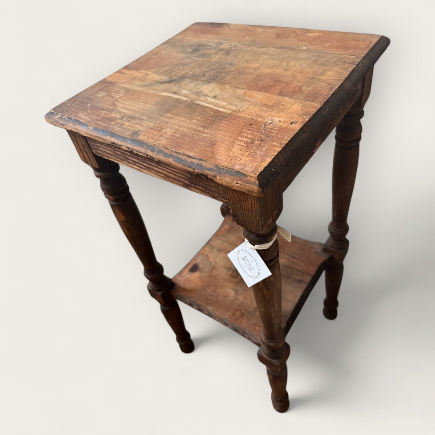 Vintage Wood Side Table