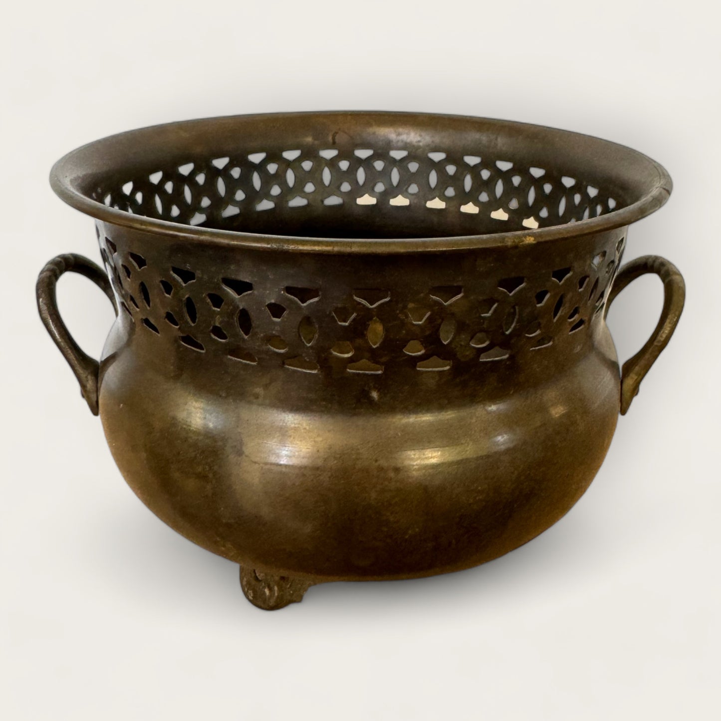 Brass Footed Planter