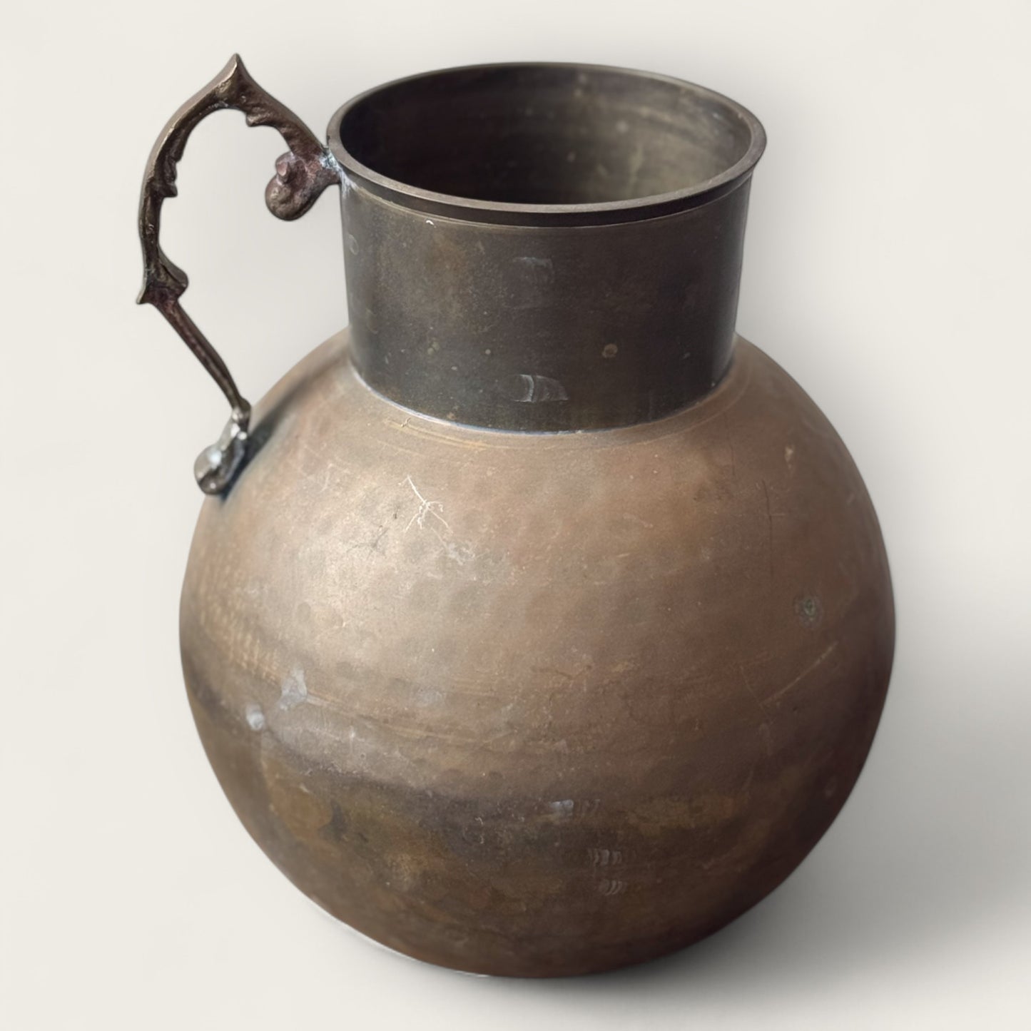 Hammered Brass Pitcher