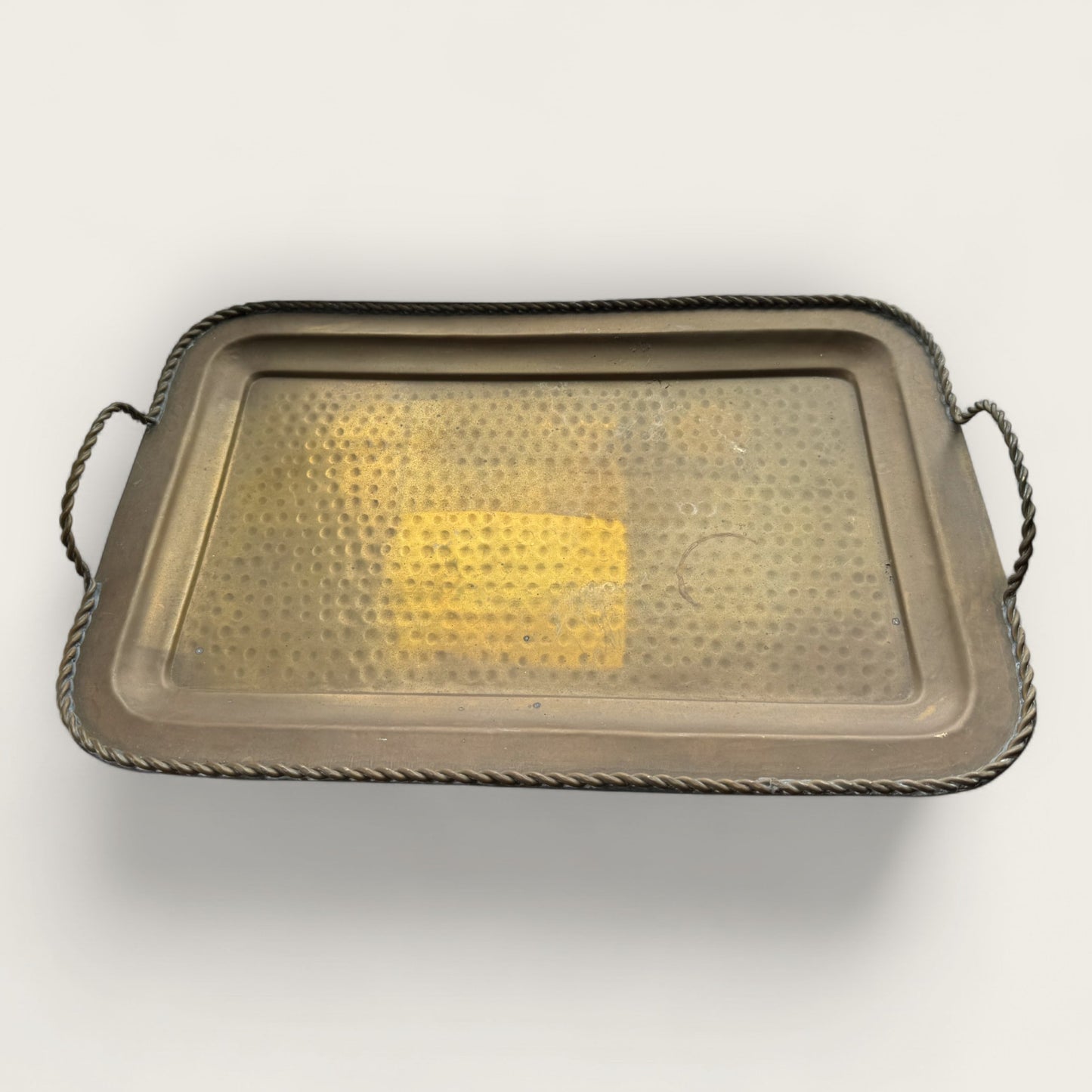 Hammered Brass Tray