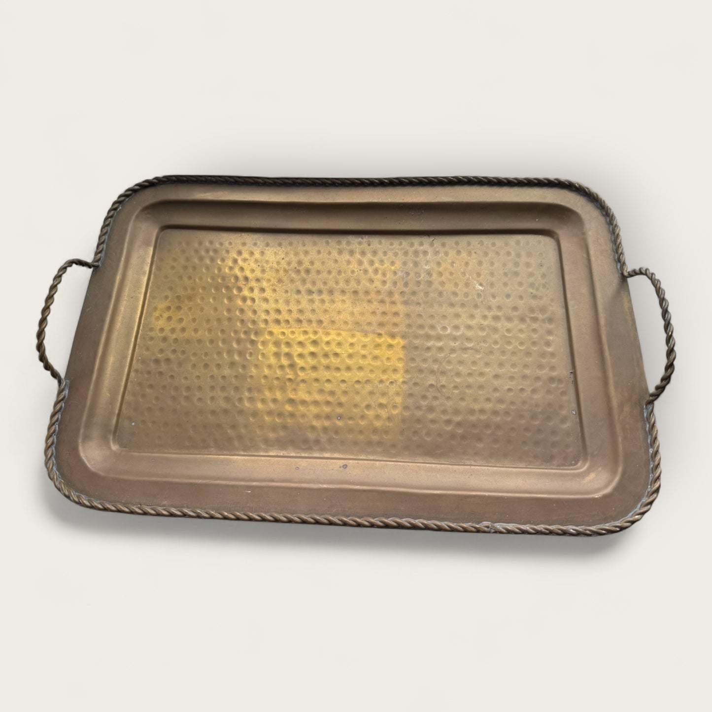 Hammered Brass Tray