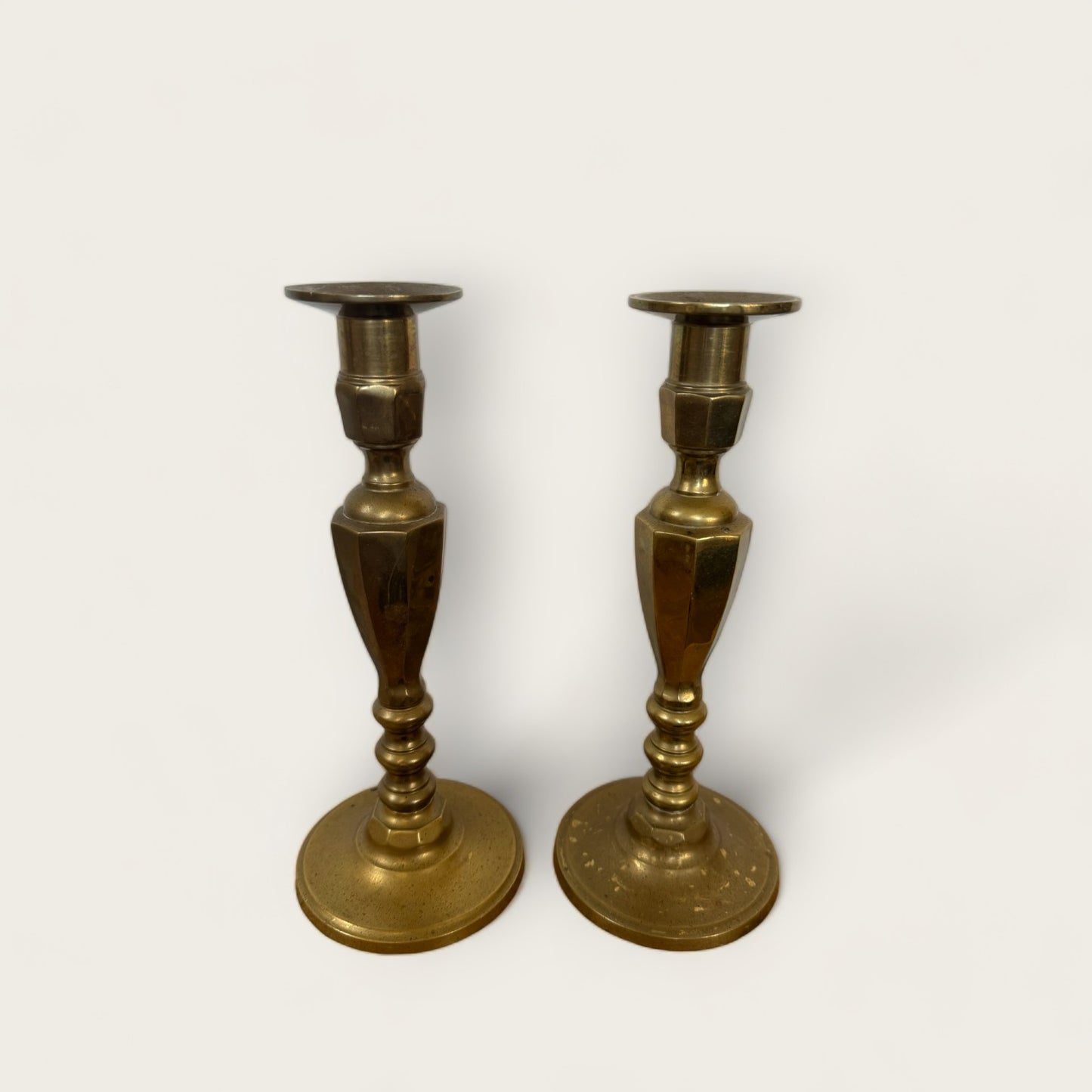 Vintage Brass Candle Holders