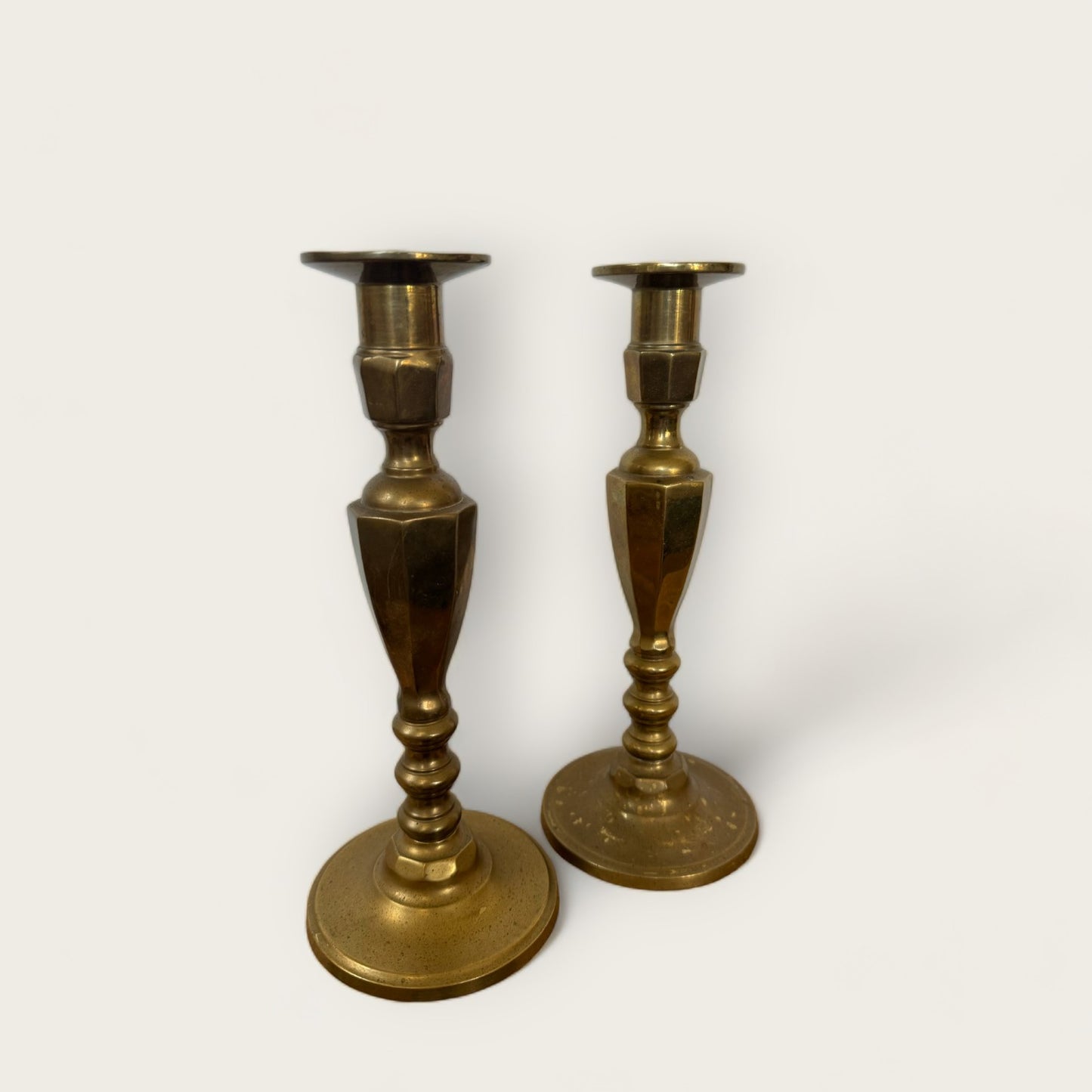 Vintage Brass Candle Holders