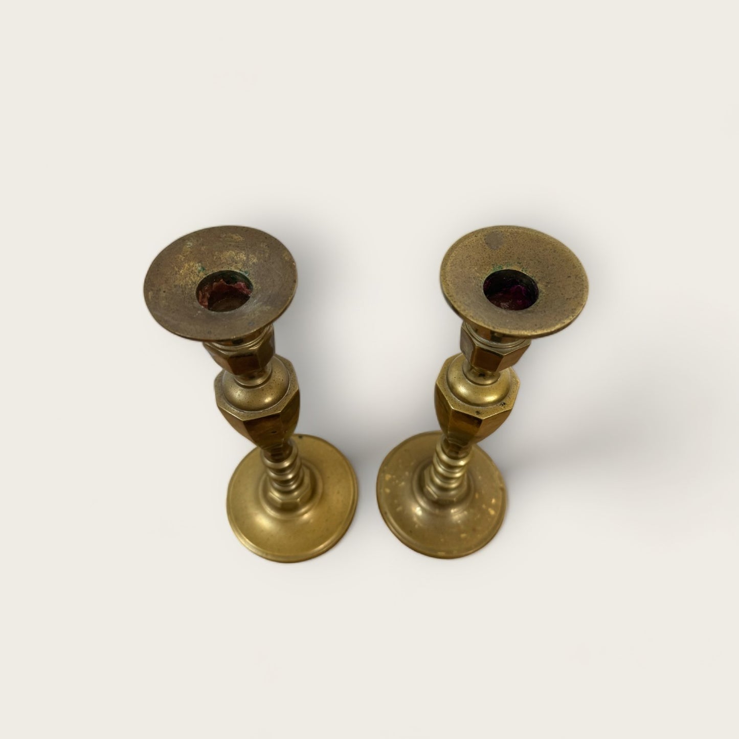 Vintage Brass Candle Holders