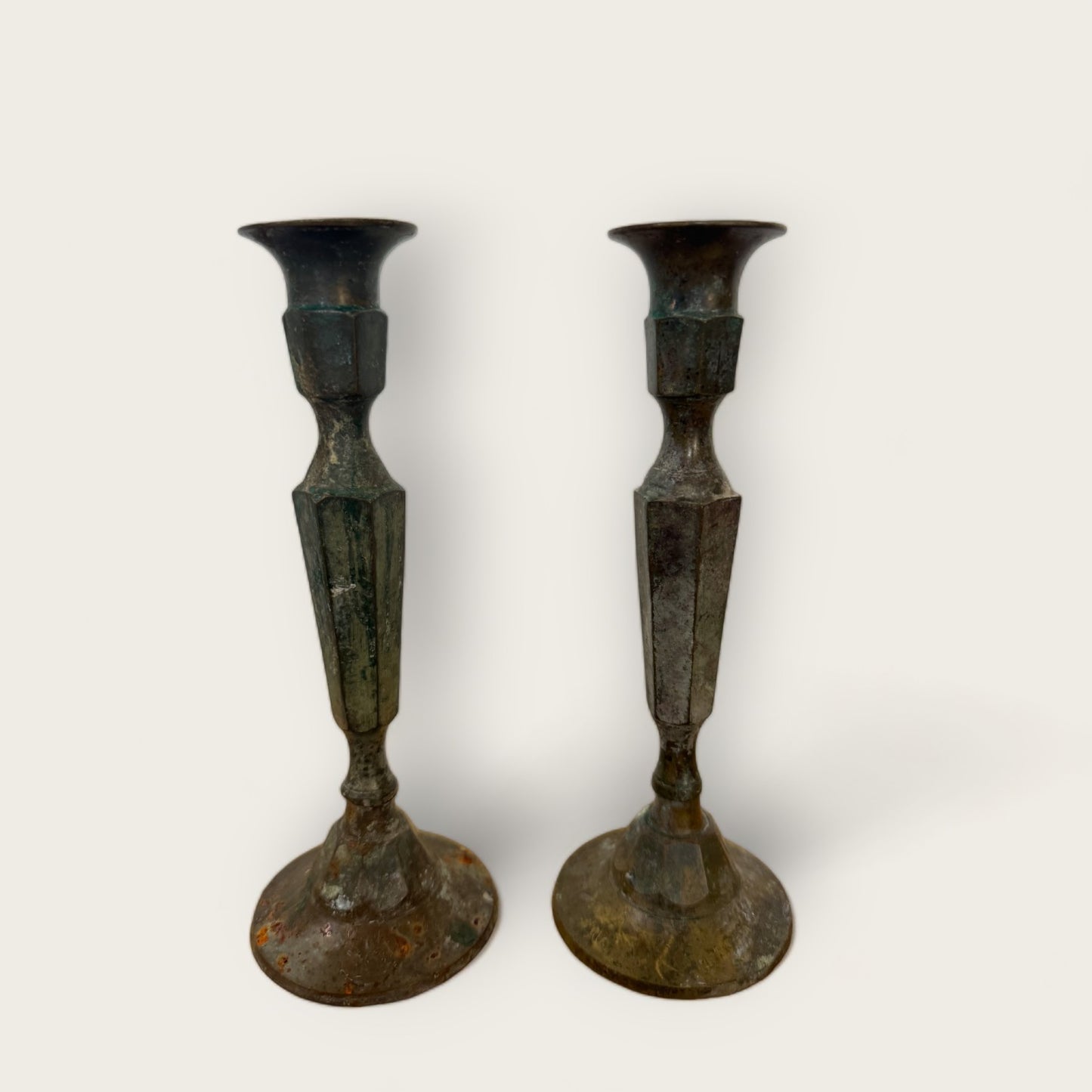 Vintage Brass Candle Holders