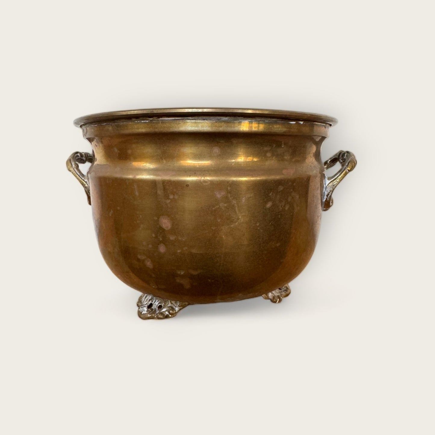 Footed Copper Pot