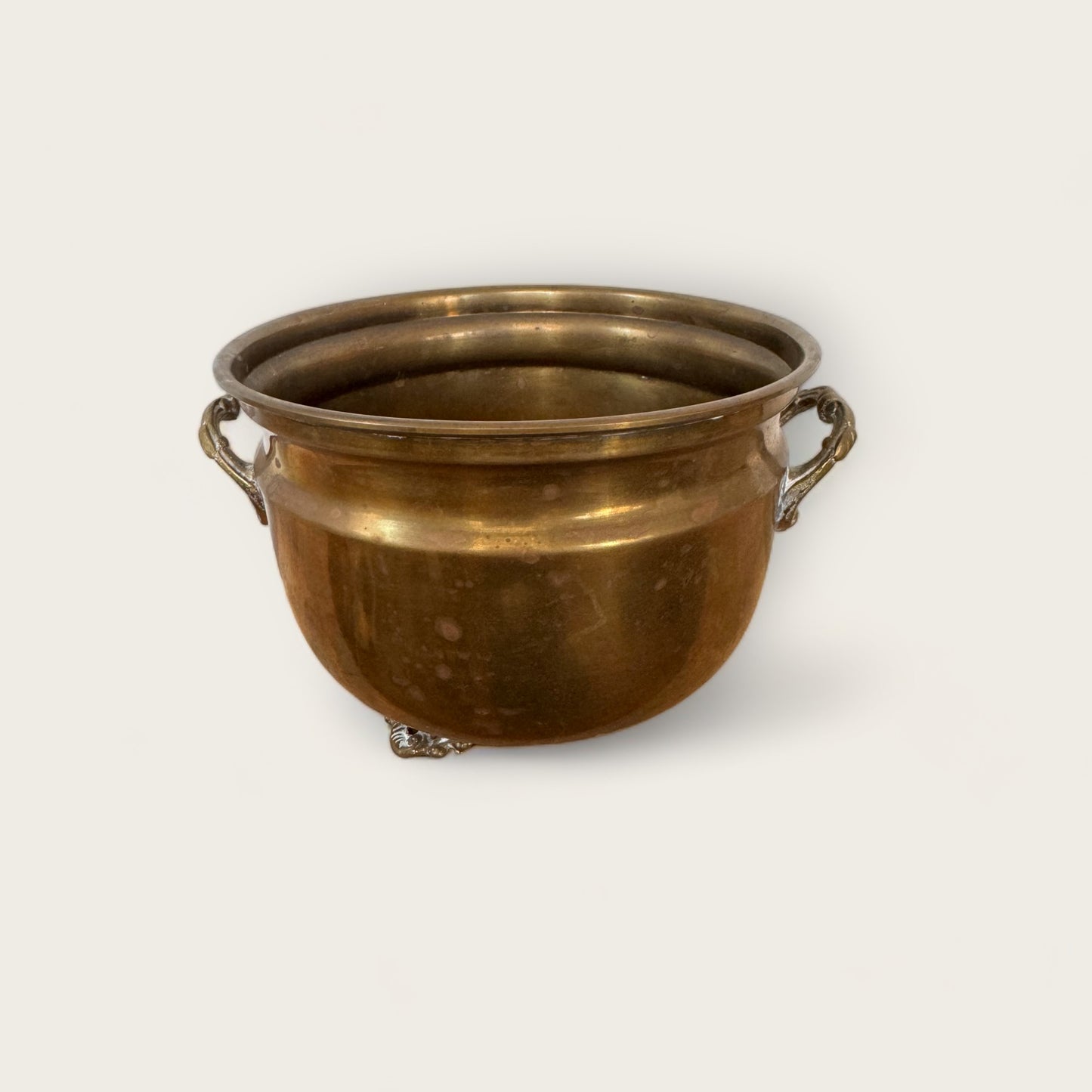 Footed Copper Pot