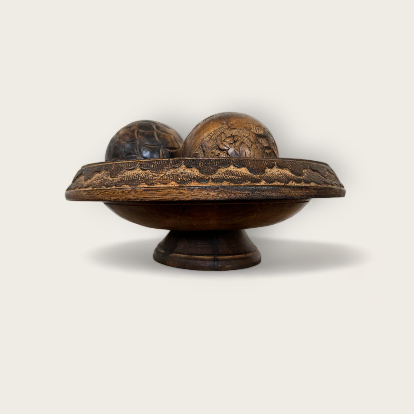 Carved Wood Pedestal