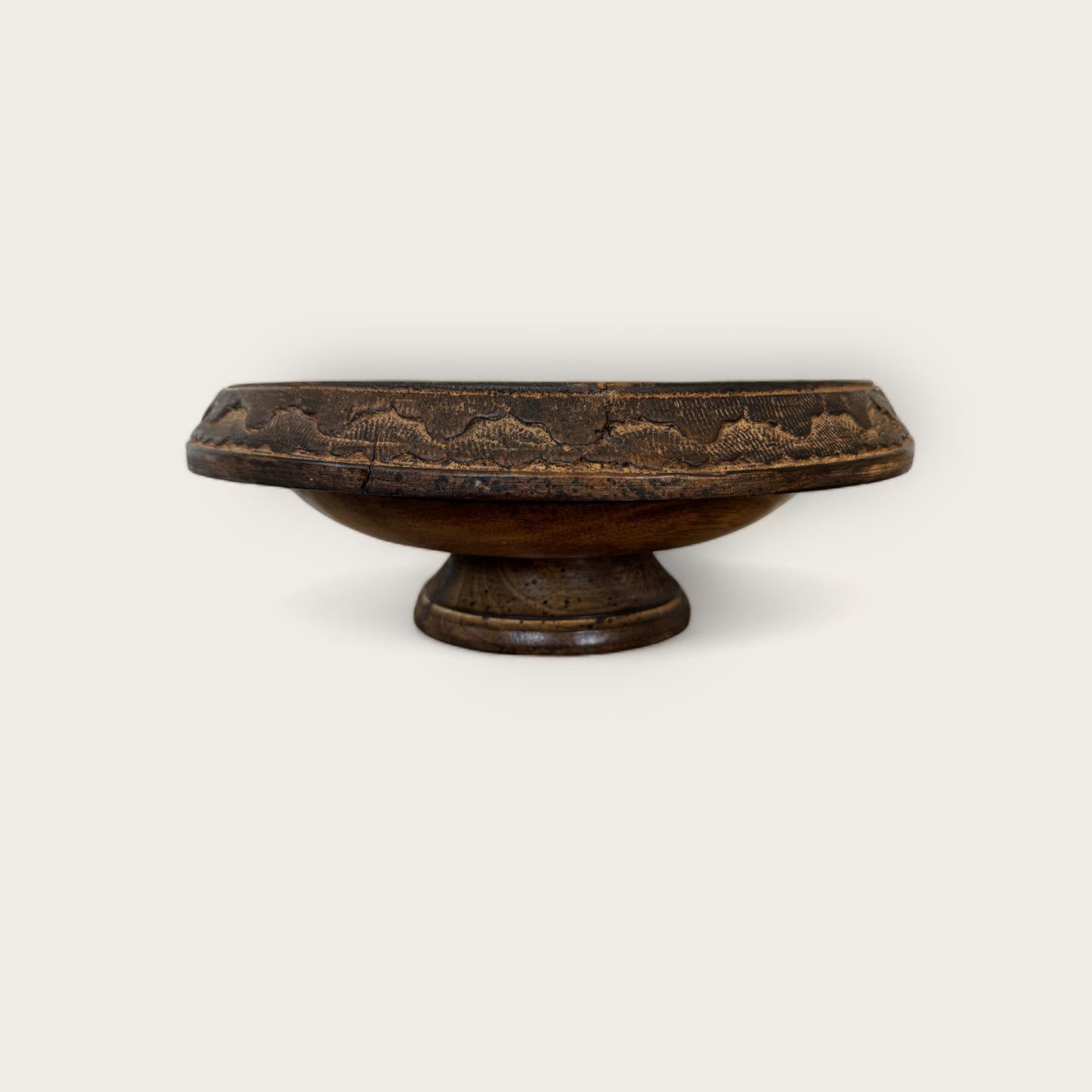 Carved Wood Pedestal