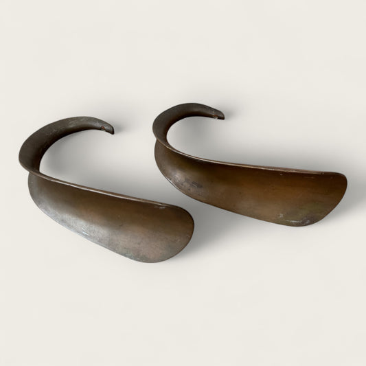 Antique Brass Shoe Horns (set of 2)