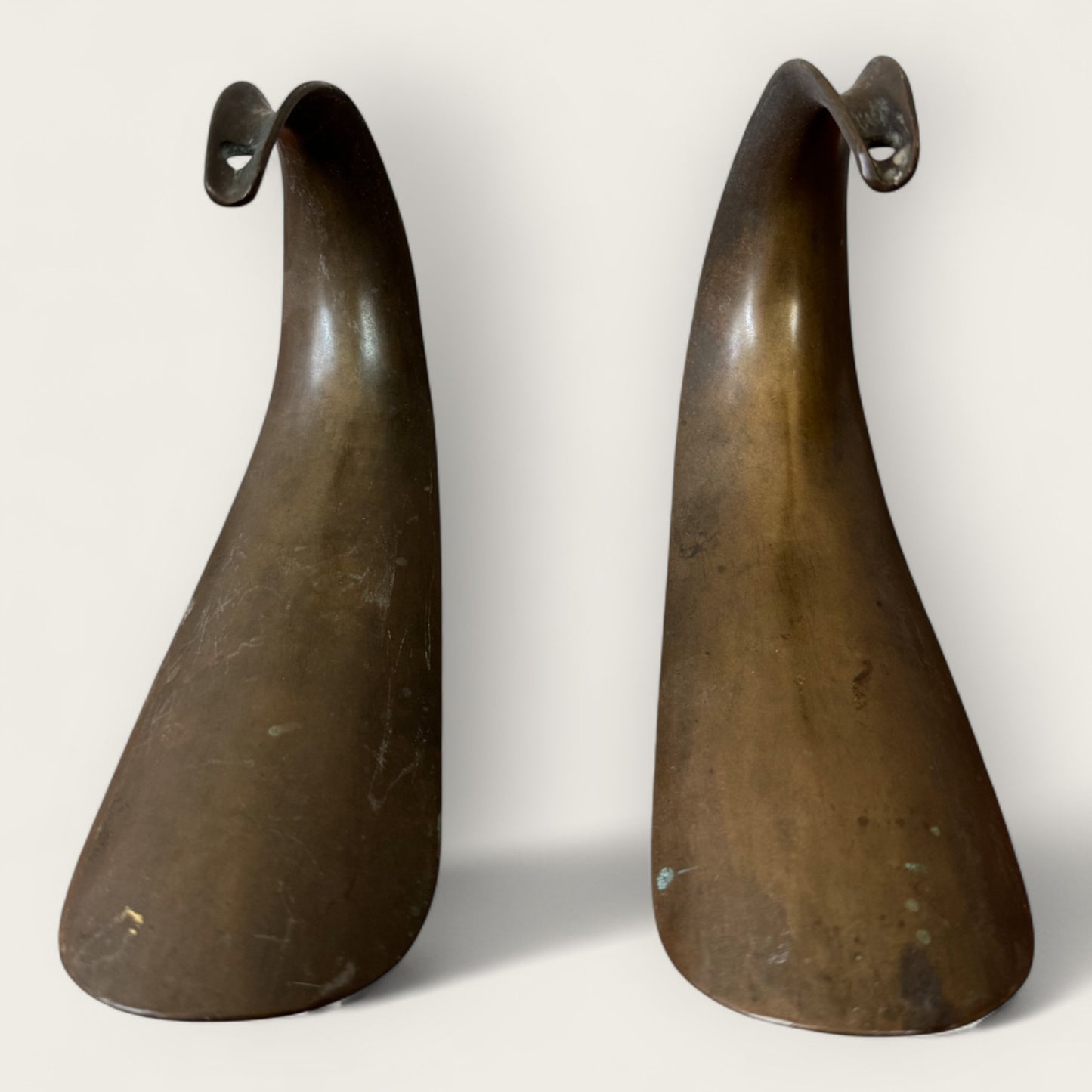 Antique Brass Shoe Horns (set of 2)
