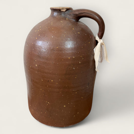 Large Brown Stoneware Jug
