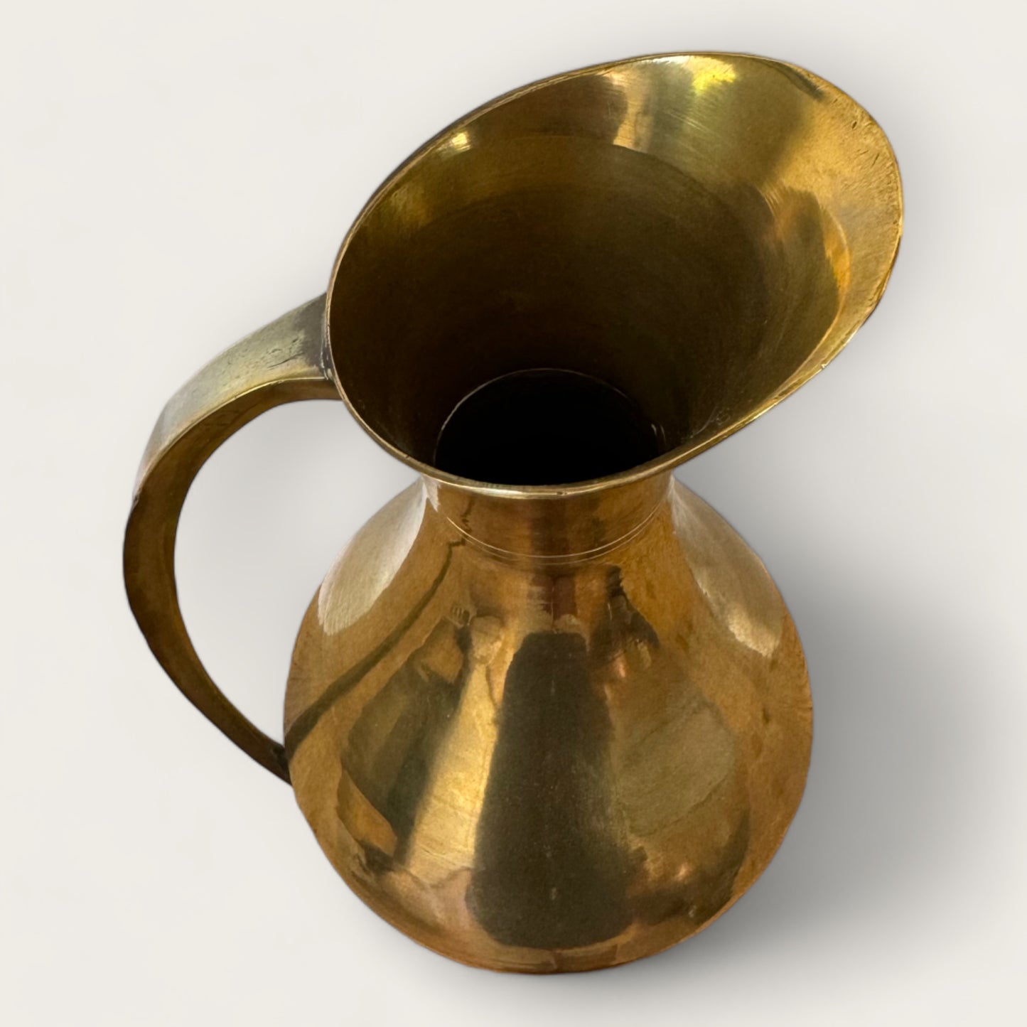 Small Brass Pitcher Vase