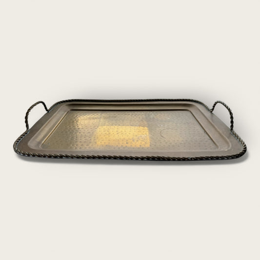 Hammered Brass Tray