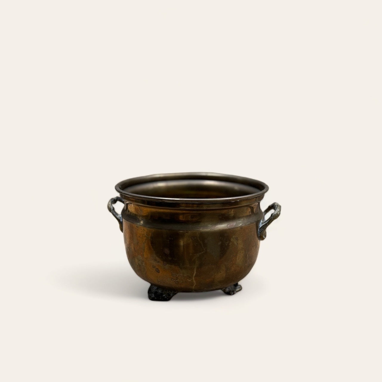 Footed Copper Pot