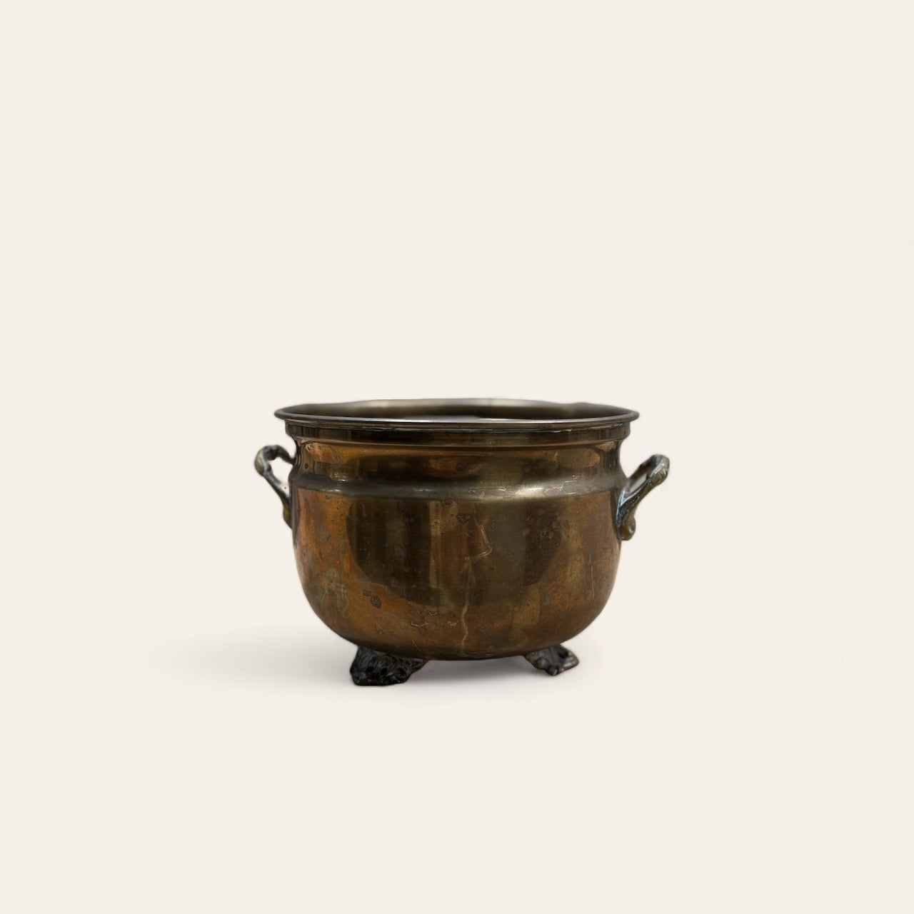 Footed Copper Pot